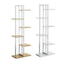 스틸프레임 5단 책선반 인테리어책장 아이방 서재, 화이트 (YYWD4022-WH)