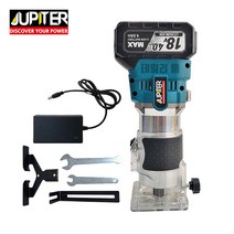 주피터 마끼다호환 18V 충전 무선 전동트리머 세트 소형루터 JRT-18p, 1개