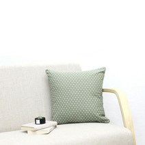 포인트쿠션 네모쿠션 큐티도트 올리브카키 1P
