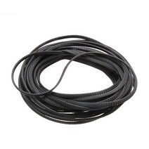 절연 편조 슬리브 데이터 라인 보호 와이어 케이블 난연 튜브 PET 4mm 6mm 8mm 10mm 12mm 15mm 20mm 25mm 20 m, [06] Black, [03] 6mm