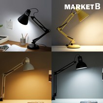 마켓비 독서등 단스탠드 책상 집게조명 이케아 북라이트, PROP워크/클램프램프E26레드+전구(주광색)