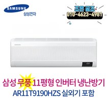 삼성 무풍 벽걸이형 인버터 냉난방기 11p 냉온풍기 실외기포함, 무풍벽걸이 인버터 냉난방11평형 AR11T9190HZS