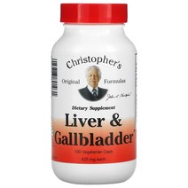 크리스토퍼스오리지널포뮬러 리버 갈블레더 425mg 베지캡슐 100정, 2병