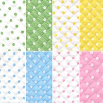 자투리 면혼방누빔지 누빔지7mm도트 택1, 누빔지7mm도트핑크땡