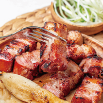 [강대박] 캠핑고기 참나무 훈제 삼겹살 1kg(원육) 훈제고기 캠핑고기 초벌삼겹살, 1개