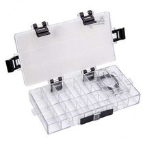 FCSHOP 2X 페인트 팔레트 상자 - 아크릴용 24개의 잘 밀봉된 페인트 용기, 16x8x2cm, 클리어, 플라스틱