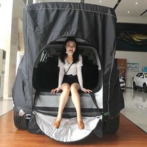 차박도킹텐트 쉘터 차량용, 베이지 기본 모델