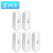 스마트온습도계 온도기록계 tuya zigbee 스마트 홈 온도 센서 및 습도 센서 온도계 alexagoogle homesmart life app 용 습도계, 5개