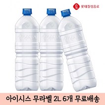 무라벨 생수 먹는샘물 아이시스 ECO 2L 6개 가정배달