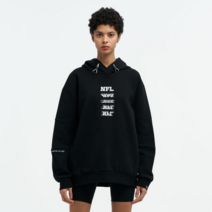 엔에프엘 F211MHD012 롤링 후드 티셔츠 BLACK