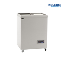 유니크대성 소형 냉동쇼케이스 FSR-80-1 70리터 화이트 다목적 냉동고, 아날로그