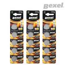 벡셀 코인건전지 CR2016 5알 3세트(15알), 15개입, 1개