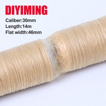 수제 메이커 소시지 포장 도구 30mm 길이 14m 케이싱 햄 핫도그 살라미 요리 식용 쉘, 한개옵션0