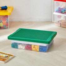 모던하우스 커버활용 블록 정리함 37x26x10cm 그린