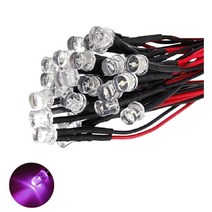 발광다이오드 LED 플랫형 와이어 12v 3파이 10개, 12V_3파이_플랫_퍼플_10개