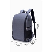 접는 SLR 카메라 가방 백팩, 그레이 그레이