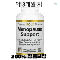 캘리포니아 골드 뉴트리션 Menopause Support 90정, 90 카운트