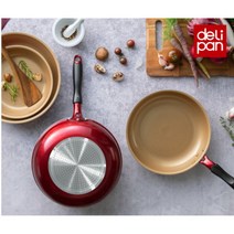 델리팬 오메가코팅 프라이팬 후라이팬 궁중팬 웍 추천 IH인덕션겸용 에버쿡 사이즈별 다양한 구성, [궁중팬 24cm] DW24R