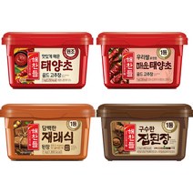 CJ 해찬들 태양초고추장/된장 1kg 2입 기획, 06 태양초매운고추장 1kg+구수한집된장 1kg