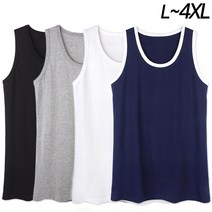부드러운 싱글면(30수) 남자 민소매티 L~4XL 빅사이즈 나시