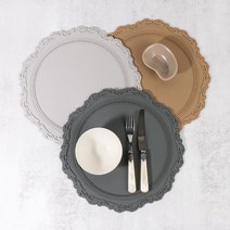 블리스홈 실리콘 식탁 테이블 북유럽 프렌치 매트, 2P, 믹스커피