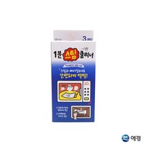 애경 1분 스팀 클리너 전자레인지 세정 시트 3매 1EA