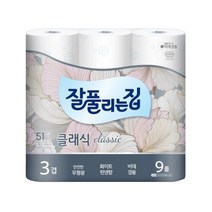 [미래생활] 잘풀리는집 퀼팅 27M 9롤 화장지, 9개입, 1개
