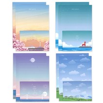 마음담아 감성 여행 관광지 서울 내일은오늘보다더 편지지 6종 혼합색상, 4.N타워