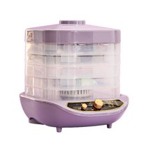 음식건조기 미니 가정용 과일 간식 채소 육포 말린 야채 허브 고기 기계 식품 탈수기 애완 동물 고기 탈수 트레이 스낵 공기, 보라색, 5개의 쟁반