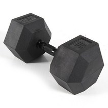 바디엑스 [낱개] 육각아령 고무덤벨 30kg 블랙그립 네츄럴고무재질, 단품없음, 선택완료