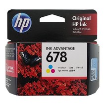 HP 678 잉크 HP3545 HP4645 HP2545 HP3540 HP2546, 컬러3색