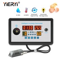yieryi 새로운 스마트 온도 조절기 디지털 zfx-w9002 온도 조절기 온도 습도 제어 인큐베이터 360 자동 계란 12v, 협력사, 1개