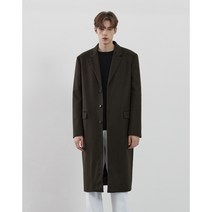 티엔지티 TNGT 다크브라운 루즈핏 캐시미어 히든 싱글 코트 TNCO2F203W2 283120