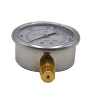 자동차 기기 미국 표준 스레드 스테인레스 스틸 유압 오일 압력 게이지 0-5000 PSI 자동차 액세서리, type1