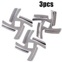 제분기 곡물분쇄기 양념분쇄기 전동다지기 1/3PCS 스테인레스 스틸 내부 구멍 8mm 고기 분쇄기 부품 블레이, 02 3PCS