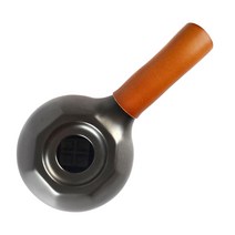 수제 세라믹 커피 로스터 냄비 로스팅 기계에 불이 필요 콩 홈 카페 PU 핸들 80 ~ 150G, 한개옵션0