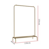 엔틱 금장 행거 옷걸이 침실 거실 행거 가정용 헹거 매장용 스탠드 선반, 150x40x높이150(밴드데스크)