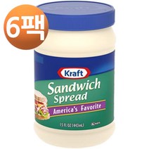 크래프트 샌드위치 스프레드 15oz, 6팩