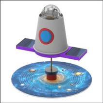 회전 자기부상 인공위성 일반형 (1인용) 인공위성 과학 교구 실험 자기부상