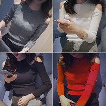 0 velys 어깨 트임 라운드 넥 스웨터_CST1104 긴팔 티셔츠