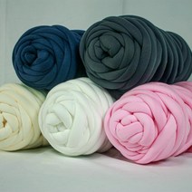 앙겔로스 패브릭 자이언트얀 1kg 핸드니팅 가방뜨개질, 털 키링(색상랜덤)_실 미포함