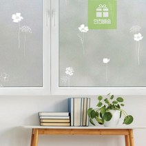 베란다_반사_유리창시트_필름_안개_상가_유리문_미러_썬팅지_무점착_거울_반투명_꽃향기_창문시트지_1mX2m 3D1B, 상세페이지 참조