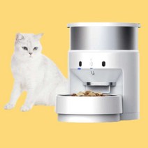 사료 자동 배식기 반려 동물 밥그릇 기계 정량 공급기, 스테인리스 3L