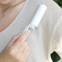 접이식 먼지제거 롤테이프 미니 클리너 테이프클리너 먼지테이프 돌돌이테이프 롱핸들, 그레이