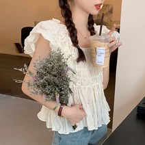 코코블랑 켈리 요루 스모크 블라우스