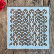 20*20 cm 스퀘어 diy 공예 만다라 스텐실 스탬프 사진 앨범 양각 된 종이 카드 나무 패브릭 벽에, 03 3