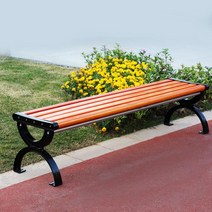 공원 의자 야외 벤치 단단한 조립식 나무 철제 벤치의자, D_1.5M