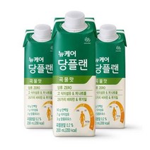 웰라이프 영양보충 뉴케어 당플랜 곡물맛 200mlx30팩 1박스 (스마일팩) 고단백 간식 노인식 영양균형식 체중조절, 1set