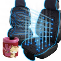 VAV 무봉재 헤일스톰 쿨링시트 통풍시트+컵포켓, 블랙_12v