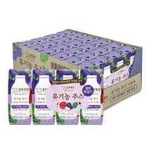 상하목장 유기농 주스 사과블루베리케일 125ml 24팩